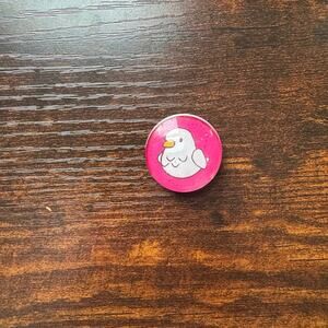 *Handmade Magnet* The Woobles Ari the Partridge Holiday Glass Sticker Magnet